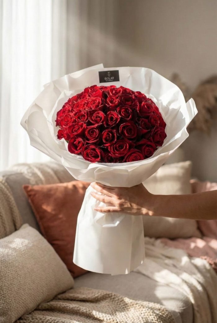 دسته گل گلوریا ۴۰ شاخه کد 1002 - Image 1