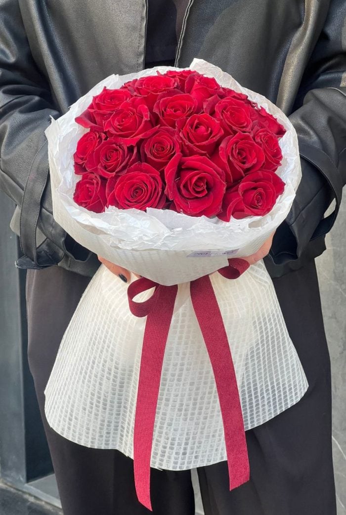 دسته گل رز 20 عددی کد 2023 - Image 1