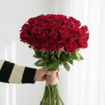 دسته گل 20 شاخه رز قرمز کد 10003