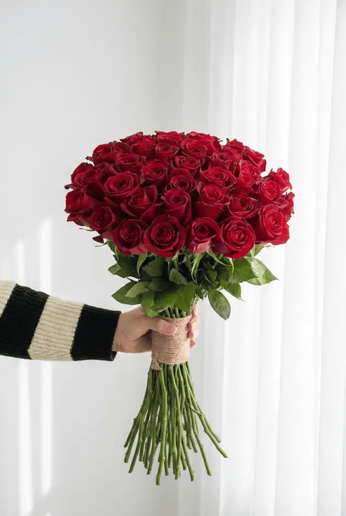 دسته گل 20 شاخه رز کد 10003 - Image 1