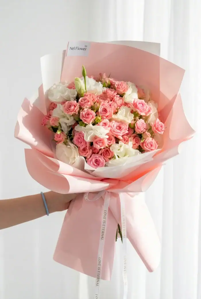 دسته گل پینکی کد 2043 - Image 1
