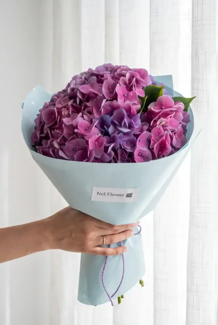 دسته گل هورتانسیا کد 2044 - Image 1