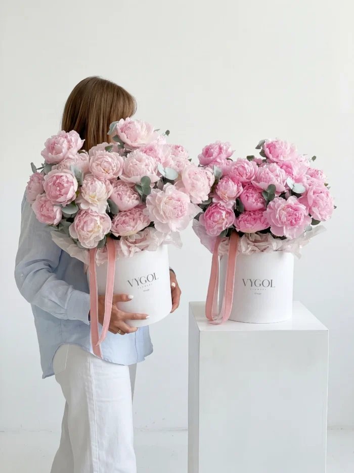 باکس گل پیونی sweet peony کد 9027 - Image 1